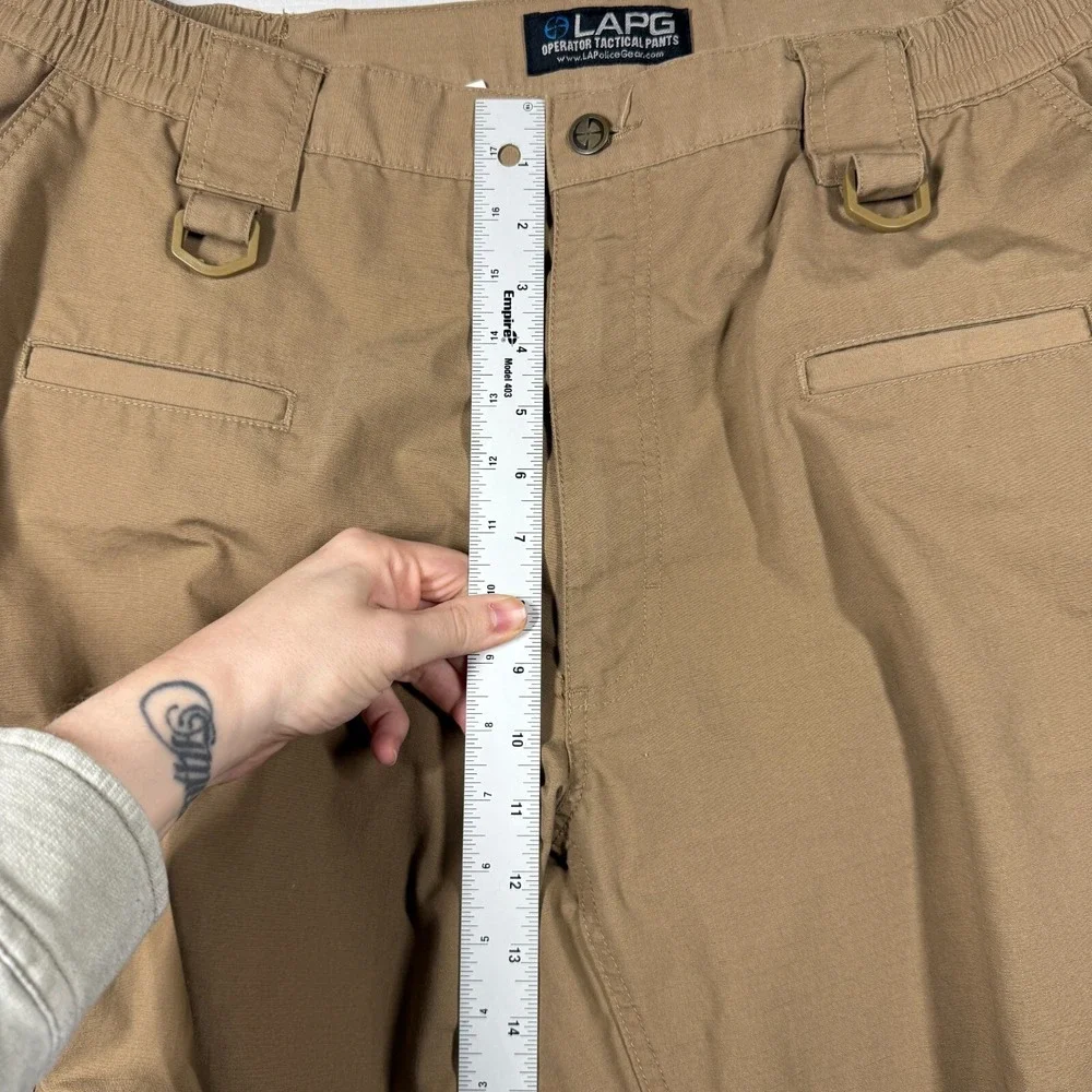 LAPG Cargo Pants Mens 42W 32L Tan Police Military Tactical Basic Operator Pant - Picture 9 of 12